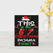 Carte Funny 67 Christmas Pajamas Shirt Six Seven Meme Br (Fleur jaune)