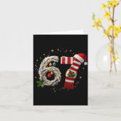 Carte Funny 67 Christmas Xmas Six Seven F 6 7 Santa Hat (Fleur jaune)