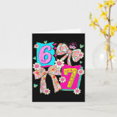 Carte Funny 67 Coquette Bow Design For Girly Aesthetic L (Fleur jaune)