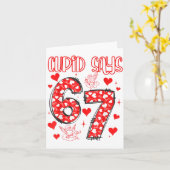 Carte Funny 67 Cud Says 67 Valentine Couple Matching Six (Fleur jaune)