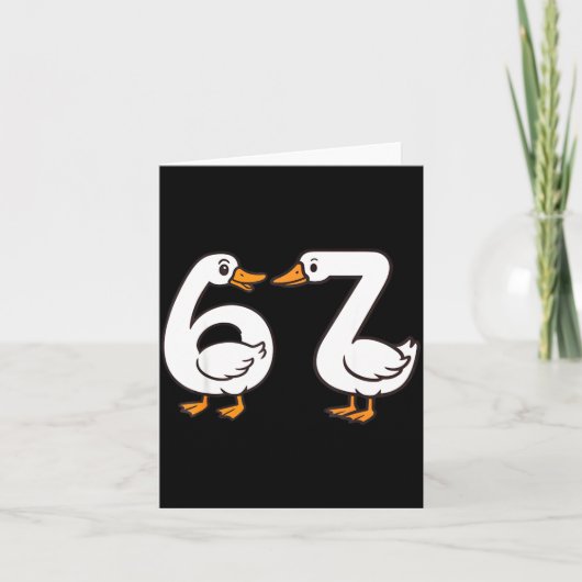 Carte Funny 67 Goose Silly Brain Rot Teacher Gen Alpha S (Devant)