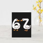 Carte Funny 67 Goose Silly Brain Rot Teacher Gen Alpha S (Fleur jaune)