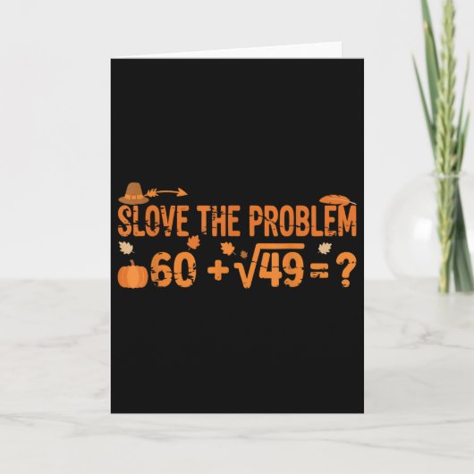 Carte Funny 67 Math Meme Thanksgiving Gen Alpha Pemdas T (Devant)