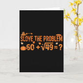 Carte Funny 67 Math Meme Thanksgiving Gen Alpha Pemdas T (Fleur jaune)