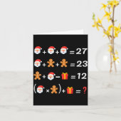 Carte Funny 67 Meme Christmas Math Teacher Santa Six Sev (Fleur jaune)