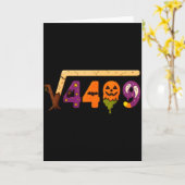 Carte Funny 67 Meme Math Teacher 6 7 Halloween Square Ro (Fleur jaune)