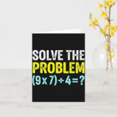 Carte Funny 67 Meme Six Seven Math Teacher Brain-rot Jok (Fleur jaune)