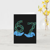 Carte Funny 67 Number Meme Dna Replication Molecular Sci (Fleur jaune)