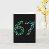 Carte Funny 67 Number Meme Dna Replication Molecular Sci (Fleur jaune)