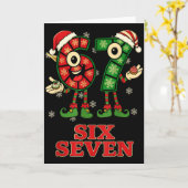 Carte Funny 67 Six Seven 6-7 Italian Christmas Holiday W (Fleur jaune)