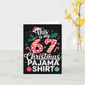 Carte Funny 67 Six Seven Meme Brainrot Cringe Christmas (Fleur jaune)