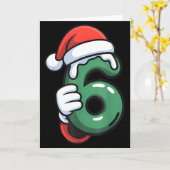 Carte Funny 67 Six Seven Meme Couple Matching Christmas (Fleur jaune)
