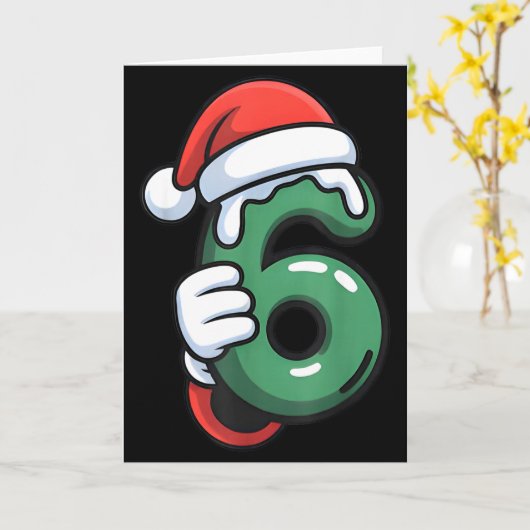 Carte Funny 67 Six Seven Meme Couple Matching Christmas (Fleur jaune)