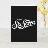 Carte Funny 67 Six Seven Mème T-tee Pour Amateurs d'Humo (Fleur jaune)