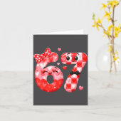 Carte Funny 67 Valentines Meme Six Seven Heart 6 7 Women (Fleur jaune)