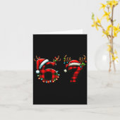 Carte Funny 67 Xmas Six Seven Meme Brainrot Christmas Pa (Fleur jaune)