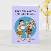 Carte Funny 69e anniversaire (Fleur jaune)