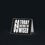 Carte Funny 69th Birthdays : 69 Today et None the Wiser<br><div class="desc">Un nouveau design pour 2013 et une partie de ma série de cadeaux créés spécifiquement pour les anniversaires. J'aime vraiment l'humour drôle et positif de ce design. La lettre est grande, audacieuse et confiante. Le design se décline en deux couleurs : noir & blanc et rose & blanc. Je pense...</div>