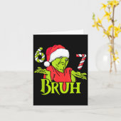 Carte Funny 6 7 Bruh Merry Christmas Santa 67 Meme Men W (Fleur jaune)