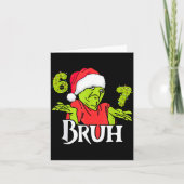 Carte Funny 6 7 Bruh Merry Christmas Santa 67 Meme Men W (Devant)