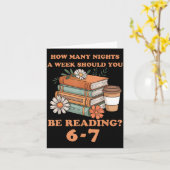 Carte Funny 6-7 Englieacher 67 Meme Reading (Fleur jaune)