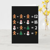 Carte Funny 6 7 Meme Christmas Order Of Operations Math (Fleur jaune)