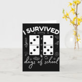 Carte Funny 6 7 Meme I Survived 67 Days Of School Domino (Fleur jaune)