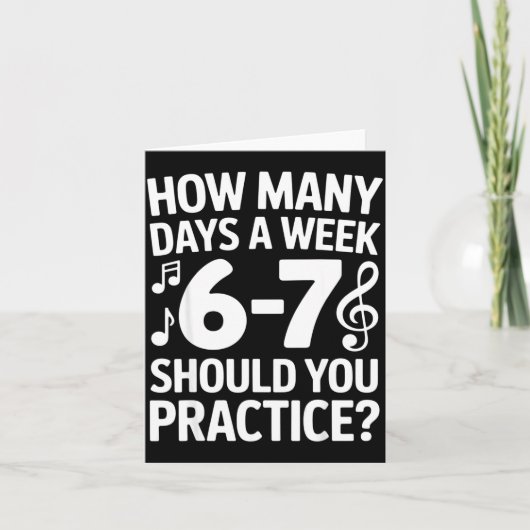 Carte Funny 6 7 Meme Music Students Six Seven Outfit Mus (Devant)