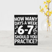 Carte Funny 6 7 Meme Music Students Six Seven Outfit Mus (Fleur jaune)