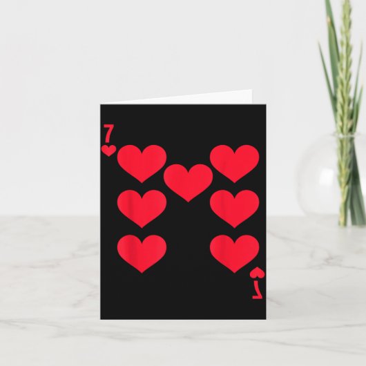 Carte Funny 6 7 Of Hearts Matching 67 Meme Couple Valent (Devant)
