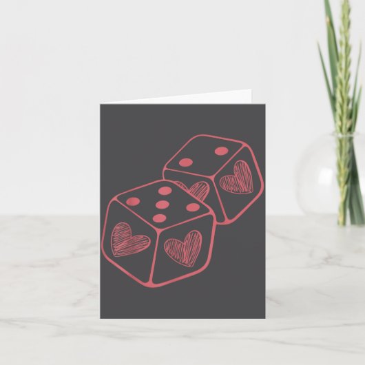 Carte Funny 6 7 Valentine Love Heart Playing Card Couple (Devant)