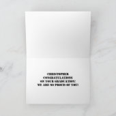 Carte Funny 6e année de diplôme Félicitations Bleu (Intérieur)