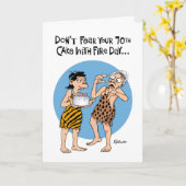 Carte Funny 70e anniversaire (Fleur jaune)