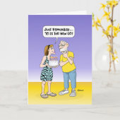 Carte Funny 70e anniversaire (Fleur jaune)