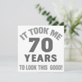 Carte Funny 70e anniversaire (Debout devant)