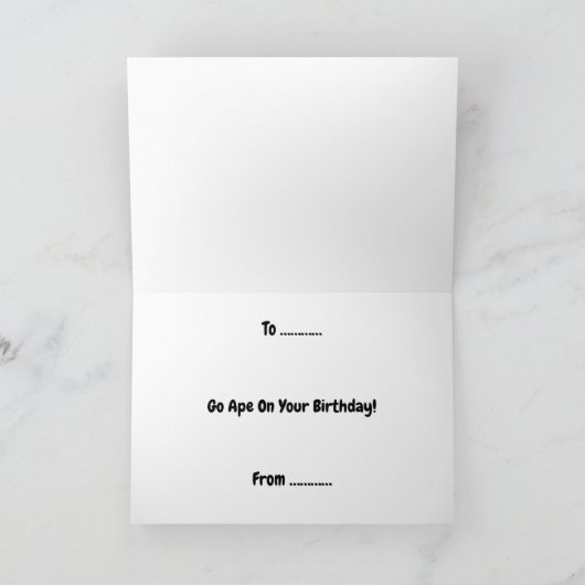 Carte Funny 70e anniversaire (Intérieur)