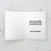 Carte Funny 70e anniversaire (Intérieur)