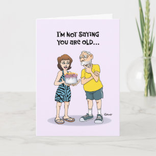 Carte Funny 70e anniversaire