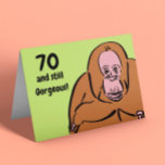Carte Funny 70e anniversaire<br><div class="desc">70 et toujours magnifique ! Ou 50, ou 60... en fait, n'importe quel âge ! Personnalisable pour vous de changer l'âge à ce que vous voulez.</div>