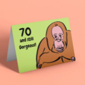 Carte Funny 70e anniversaire