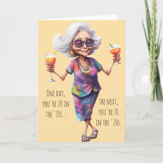 Carte Funny 70th Birthday Card for Women (Devant)
