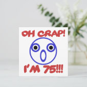 Carte Funny 75e anniversaire (Debout devant)