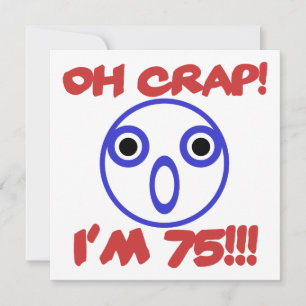 Carte Funny 75e anniversaire