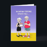 Carte Funny 75th Birthday Card<br><div class="desc">Funny 75th Birthday Greeting Card pour quelqu'un qui a 75 ans</div>