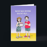 Carte Funny 75th Birthday Card<br><div class="desc">Funny 75th Birthday Greeting Card pour quelqu'un qui a 75 ans</div>