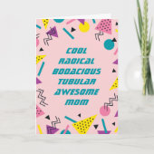 Carte Funny 80s Slang Fête des mères (Devant)