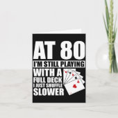 Carte Funny 80th Birthday Ker Player 80 Year Old  (Devant)