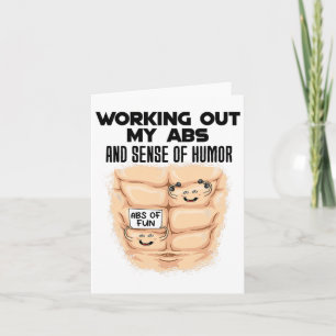 Carte Funny Abs Exercice Muscle Building Bodybuilding