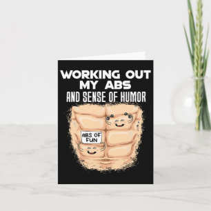 Carte Funny Abs Exercice Muscle Building Bodybuilding 1