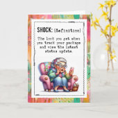 Carte Funny Addicted To Online Shopping (Fleur jaune)